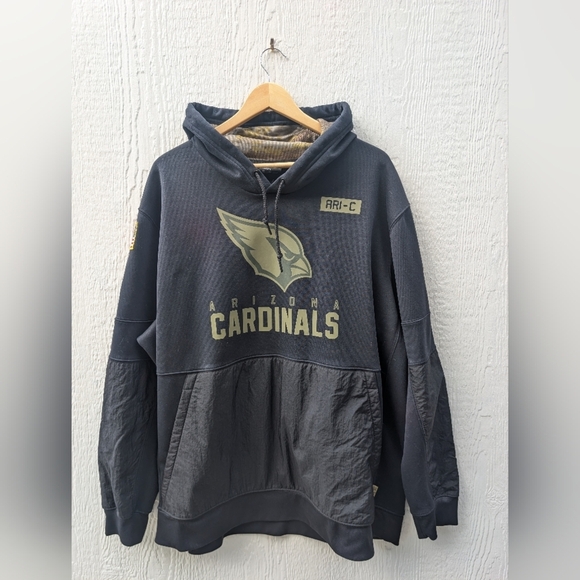 Nike On Field Arizona Cardinals Salute To Service Black Hoodie Men's Size 3XL - Picture 1 of 10